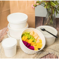 White Paper Suppenschüssel Salatschüssel zum Mitnehmen